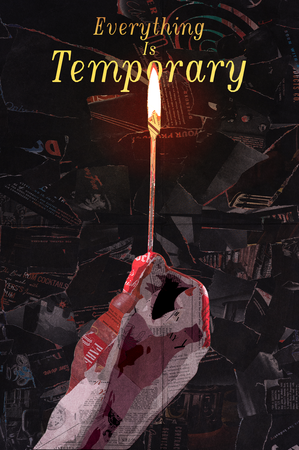 Match Collage — mixed-media collage composition