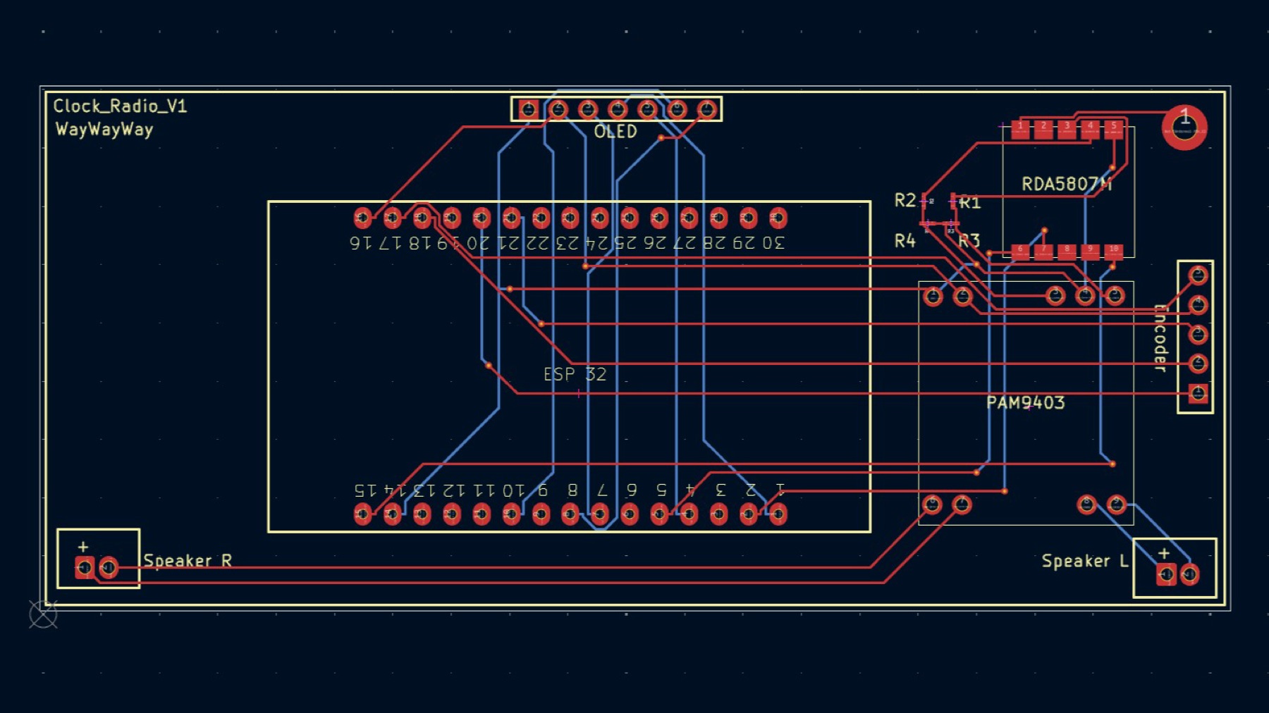 DAWN PCB — top side