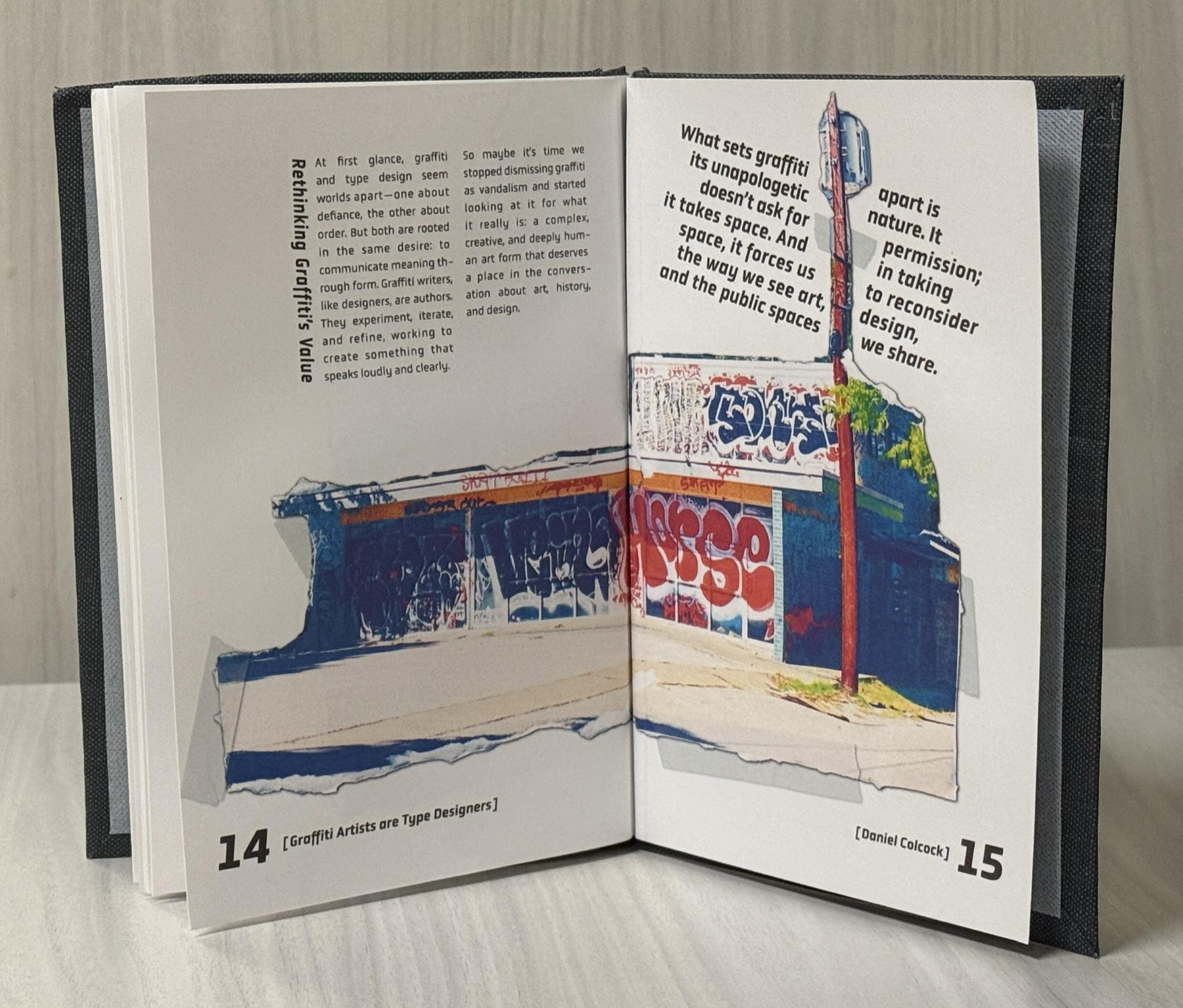 Finished book — inside spread