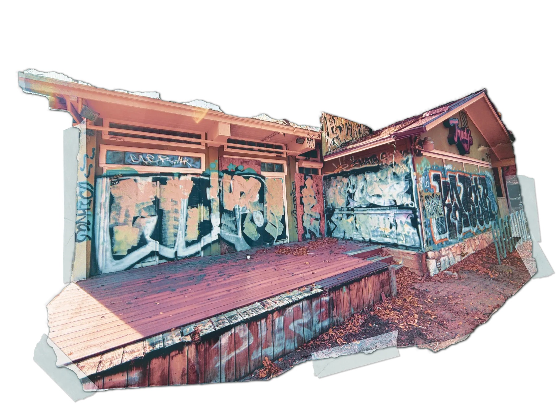 Street research — photographing tags and throw-ups around Austin